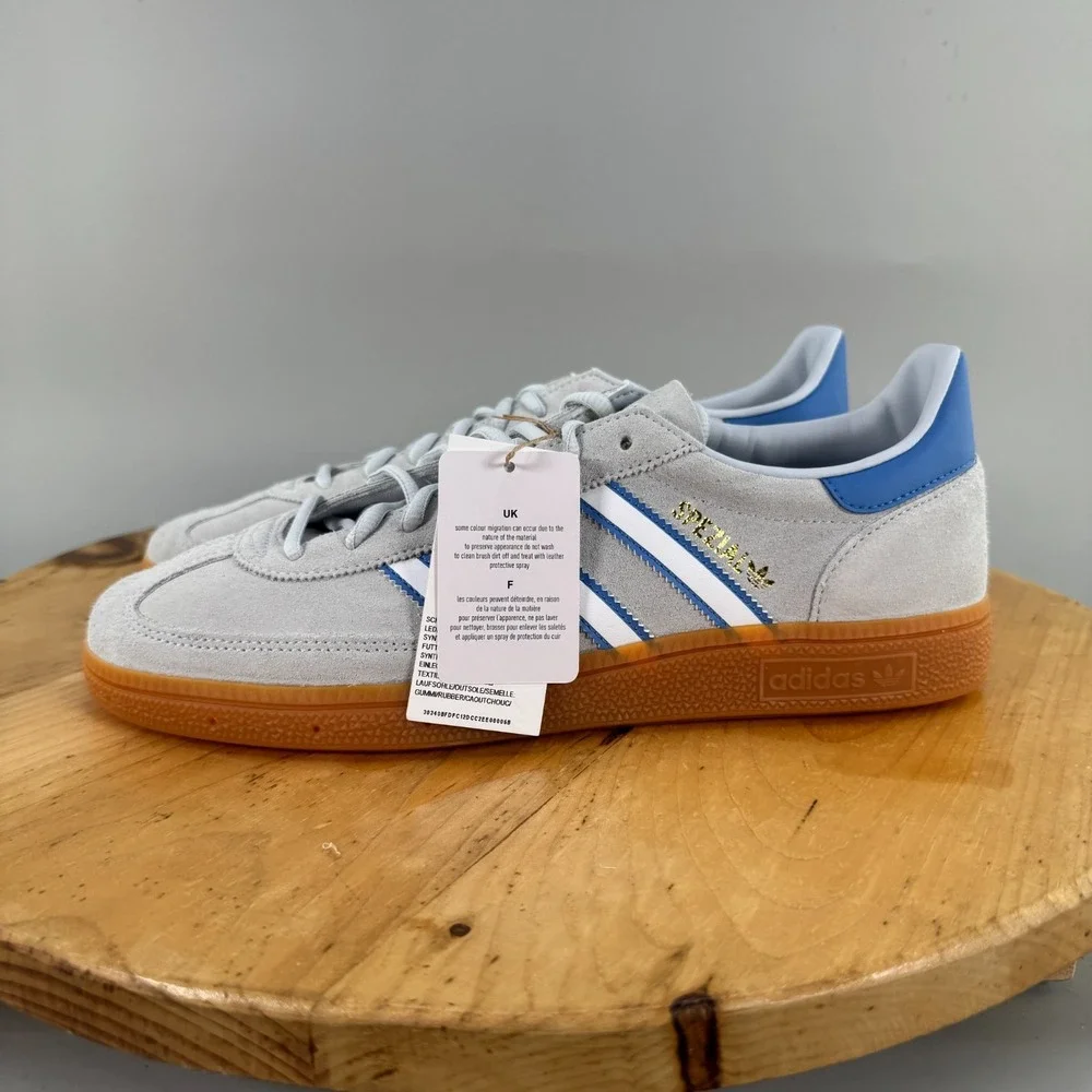 Adidas Originals Handball Spezial Men's Size 10 Shoes Halo Blue Casual Sneakers